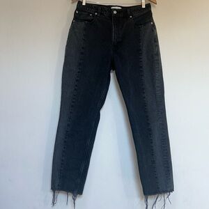 Abercrombie & Fitch the mom high rise black jeans